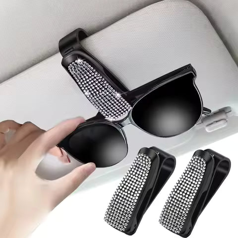 Soporte colorido para gafas de coche, Clip de almacenamiento , accesorios para organizar Interior de coche, soporte para gafas de sol por Ud., ≥ 2 Uds