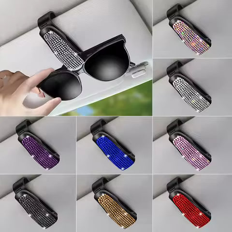 Soporte colorido para gafas de coche, Clip de almacenamiento , accesorios para organizar Interior de coche, soporte para gafas de sol por Ud., ≥ 2 Uds