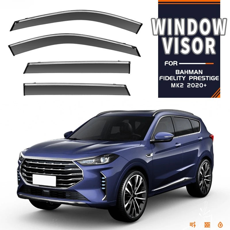 Viseras para Ventanas , Accesorios de Estilo para Autos, Visores de Ventana, Protección Contra Lluvia y Sol, Deflector de Viento