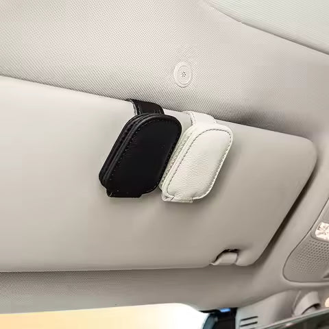 Clip Universal para gafas de sol de coche, hecho de PVC, soporte para gafas de coche, accesorios interiores, estante de almacenamiento para gafas, 1 ud. Ahorra