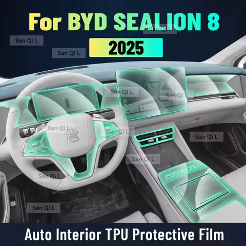 Película Protectora de TPU para el Panel de Navegación de la Consola Central del Interior del Automóvil, Accesorios para Automóviles