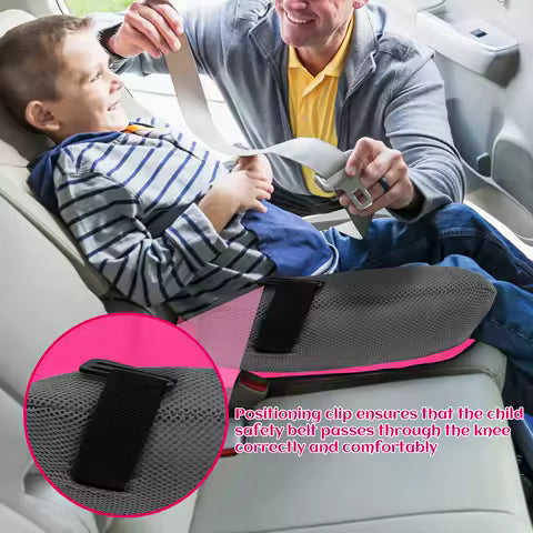 Asiento elevador inflable para coche, cojín elevador portátil de viaje Universal de PVC con bolsa de almacenamiento para niños, comodidad y seguridad para viajes - con monedas