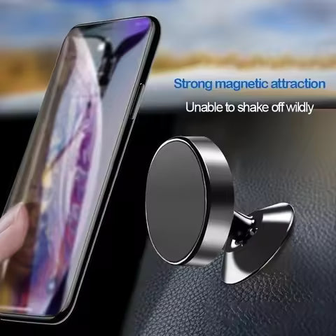 Soporte magnético de metal para teléfono móvil con soporte magnético para teléfono móvil 360 ° Soporte universal para coches con rotación
