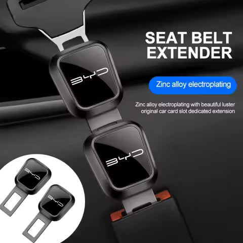 2 piezas para todos los modelos de BYD, extensor de cinturón de seguridad para coche, inserto de cierre de hebilla, extensor de hebilla de seguridad, inserto grueso para enchufe. - con monedas