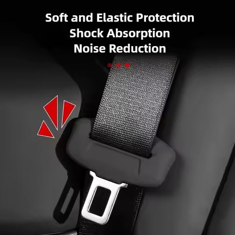 Funda protectora Universal para hebilla de cinturón de seguridad, funda protectora de hebilla para cinturón de seguridad de coche, funda anticolisión de silicona suave