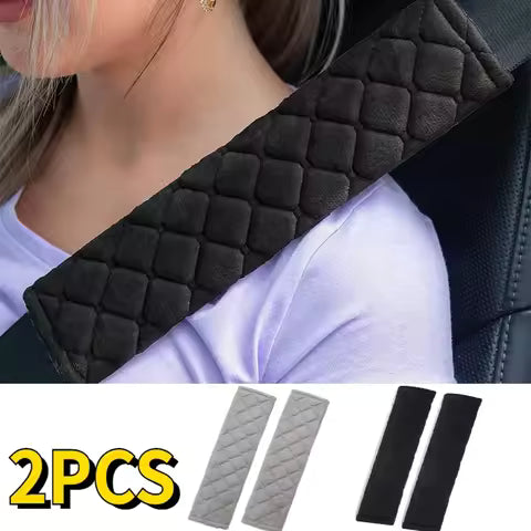 2 Fundas Universales para Cinturón de Seguridad de Coche, Ajustables, de Felpa, para Niños y Adultos, Accesorios Interiores para Coche