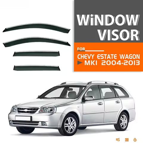 Accesorios de Estilo para Autos Chevrolet Estate Wagon, Visores para Ventanas, Protección Contra Lluvia y Sol, Deflector de Viento, Moldura Protectora