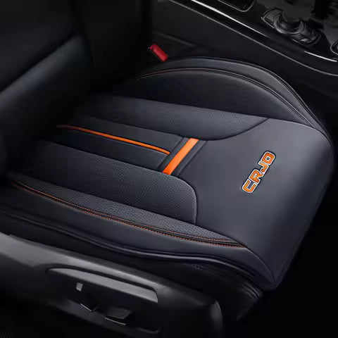 Cojín de Asiento de Coche Estilo Deportivo, Cuero PU Suave, Transpirable, Duradero, Antideslizante, Fácil Instalación, Ajuste Universal, Conducción Cómoda - con monedas