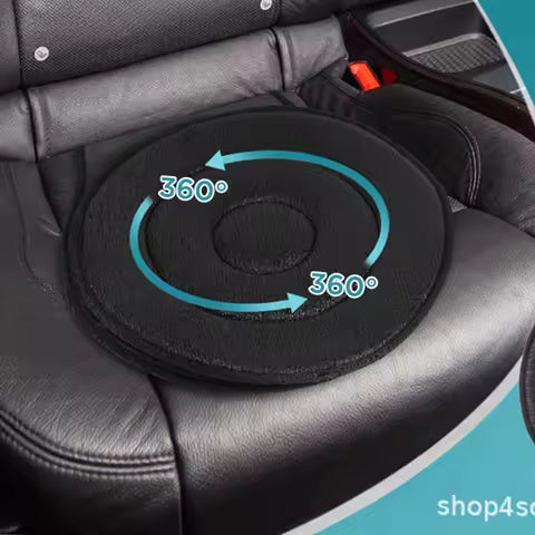 Cojín giratorio 360 para asiento de coche, para personas mayores, mujeres embarazadas, cojín giratorio móvil multifuncional Universal para vehículos Ahorra