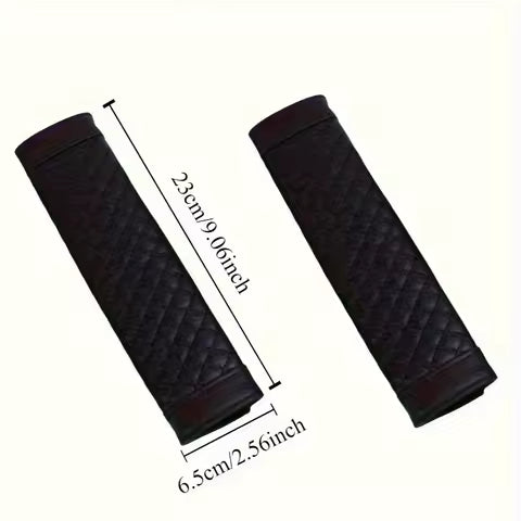 Funda de hombro para cinturón de seguridad de coche, bordado de cuero, resistente al desgaste, antideslizante, productos de decoración Interior de coche por Ud., ≥ 2 Uds
