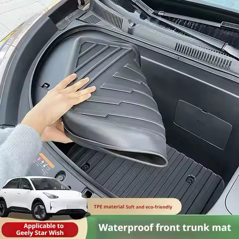 Tapete de Almacenamiento Frontal Xingyuan, Revestimiento de Carga TPE para Protección del Maletero Delantero, Accesorios de Fácil Limpieza