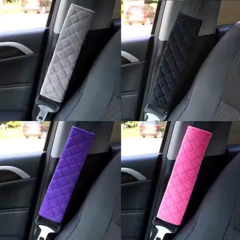 Cubierta de hombro ajustable para cinturón de seguridad de coche, Protector de hombro de terciopelo suave General, antipellizcos y antidesgaste, cuatro estaciones