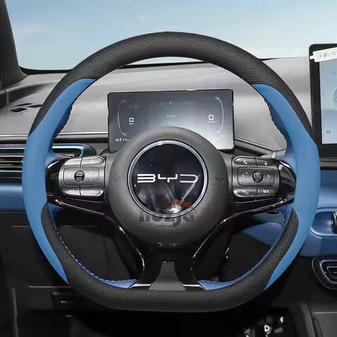 Protector de cuero para volante de coche , No es necesario coser accesorios a mano 5 Ahorra