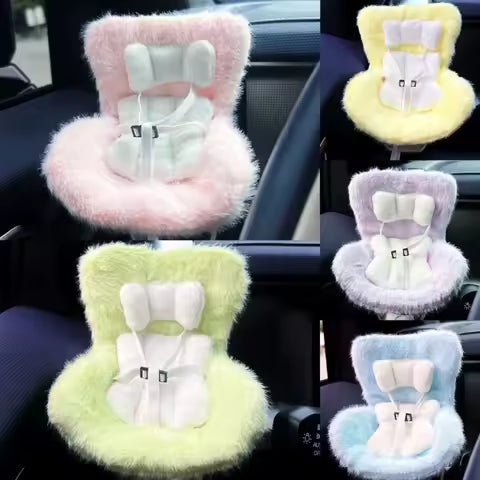 Asiento de muñeca de coche de 15-17cm, asiento de seguridad, decoración de salida de aire de muñeca bonita, decoración Interior de coche de alta calidad