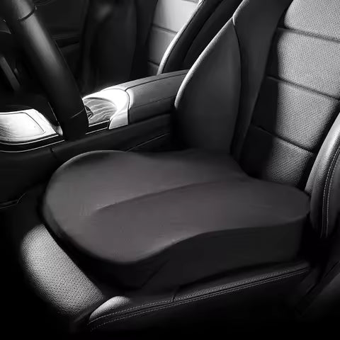 Cojín de asiento elevador de coche, alfombrilla de refuerzo de altura, almohadilla de asiento de coche portátil transpirable, alivio de la fatiga adecuado para coches - con monedas