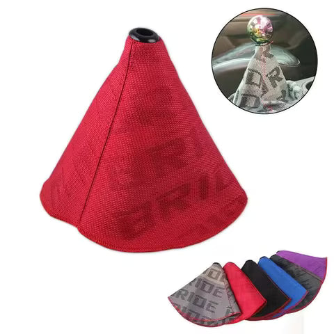 Perilla de palanca de cambios Universal de lona cubierta de bota, collares de perilla de cambio de carreras Ahorra
