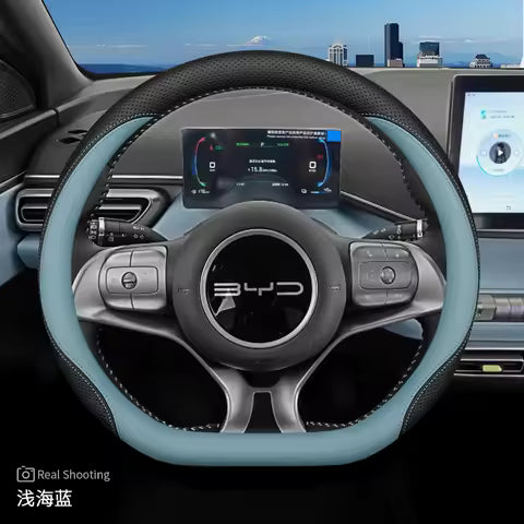 Funda de Cuero para Volante de Coche
