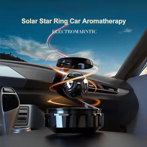 Ambientador Solar para coche, difusor de Perfume, desodorante, rotación Solar, accesorios interiores