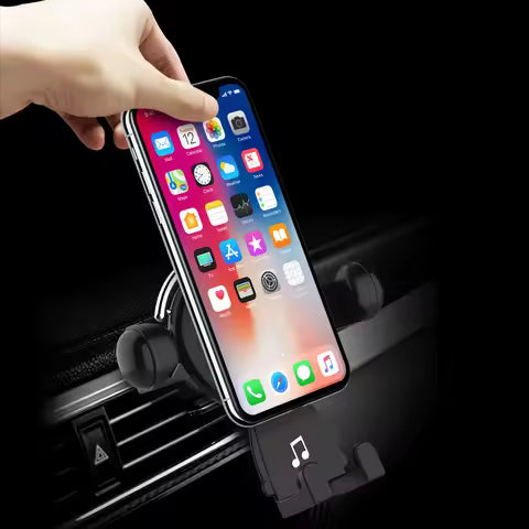 Soporte de teléfono de coche por gravedad, Clip de ventilación de aire, soporte Universal multifuncional para teléfono de coche para IPhone, Xiaomi, Samsung, accesorios para coche - con monedas