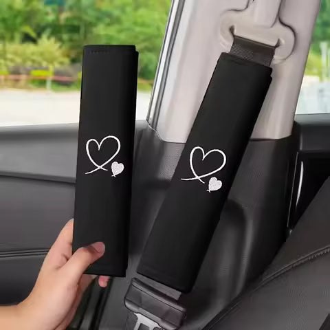 Funda universal para cinturón de seguridad de coche, almohadilla de hombro de felpa suave, transpirable, cómoda, protector de cinturón de seguridad, cojín antidesgaste, almohadilla para correa I por Ud., ≥ 2 Uds