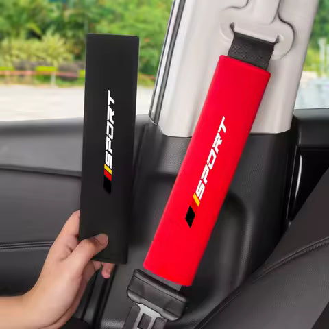 2 cojines suaves y cómodos para cinturón de seguridad de coche, cojines para cinturón de seguridad personalizados y de moda, adecuados para uso en vehículos - con monedas