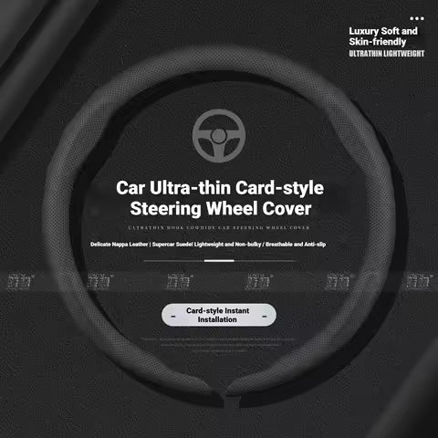 Funda antideslizante de cuero para volante de coche, accesorios para automóvil, ultrafinos y transpirables, para Great Wall TANK 300, 400, 500, 700 Ahorra