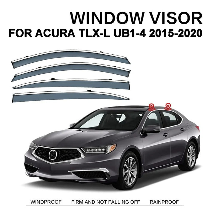 Accesorios de Estilo para Autos , Visores para Ventanas, Protección Contra Lluvia y Sol, Deflector de Viento, Moldura Protectora