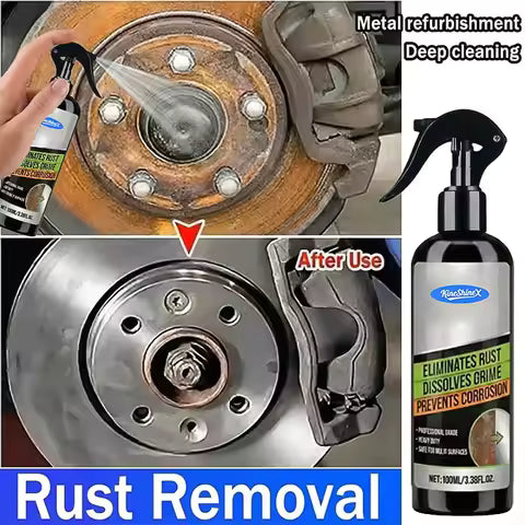 Spray Removedor de Óxido para Autos, para Llantas, Tubos de Escape, Restauración de Metales, Limpiador de Óxido de Alta Resistencia, Solución Antióxido 5