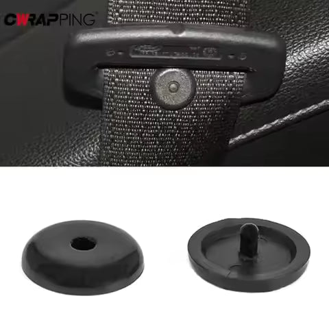 10 Uds. Hebilla de Clip para cinturón de seguridad cinturón de seguridad de coche botón de parada al por mayor ajustador de seguridad retenedor de accesorios de remache por Ud., ≥ 2 Uds