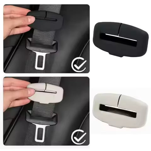 Funda protectora Universal para hebilla de cinturón de seguridad, funda protectora de hebilla para cinturón de seguridad de coche, funda anticolisión de silicona suave