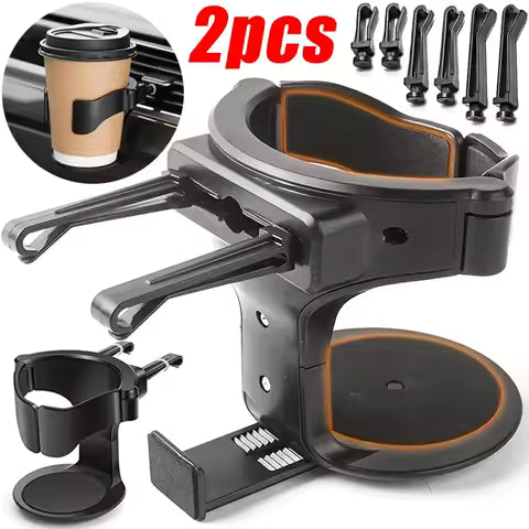 Portavasos para coche, salida de ventilación de aire, soporte para botella de café y bebidas, soportes para cenicero de bebidas, soporte de montaje, accesorios universales