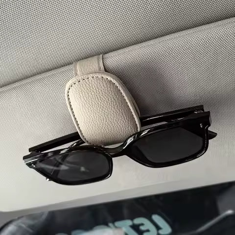 Clip Universal para gafas de sol de coche, hecho de PVC, soporte para gafas de coche, accesorios interiores, estante de almacenamiento para gafas, 1 ud. Ahorra