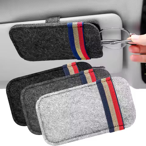 Bolsa organizadora de gafas de sol para coche, soporte para gafas, Clip de almacenamiento , organizador Interior de coche, soporte para gafas de sol Ahorra