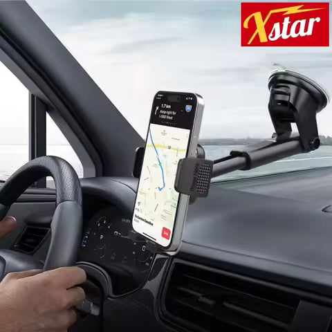 Soporte de teléfono para coche para salpicadero, parabrisas, soporte de Clip de montaje acrílico para teléfono móvil de 4,7-7 ", accesorios para automóvil