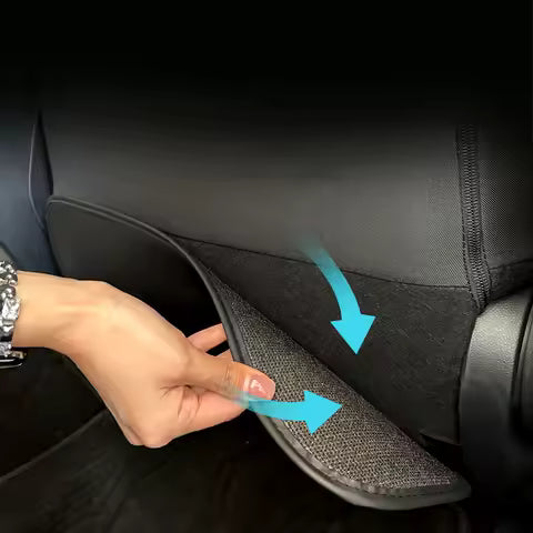 Kits de protección trasera de asiento de coche de microfibra, cubierta de asiento trasero antipatadas