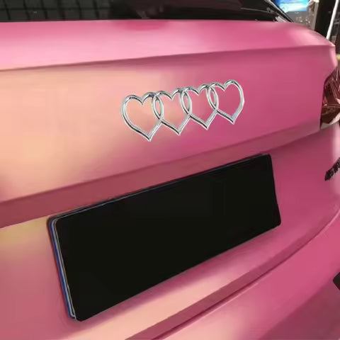 Etiqueta engomada del logotipo del corazón del amor del coche etiqueta trasera del maletero insignia emblema calcomanía