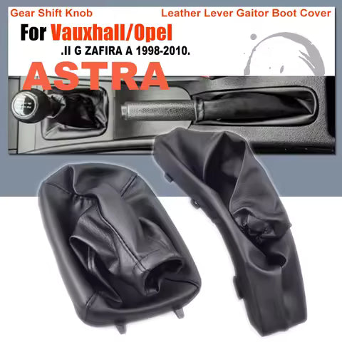 Nueva palanca de cambios perilla de cambio cubierta antipolvo cuero PU freno de mano polaina funda de bota para Vauxhall/