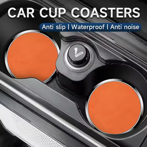 Posavasos para coche, alfombrillas portavasos, almohadillas antideslizantes creativas, accesorios de Interior de coche para la mayoría de tazas, 7cm, Universal, 1 ud./2 uds.