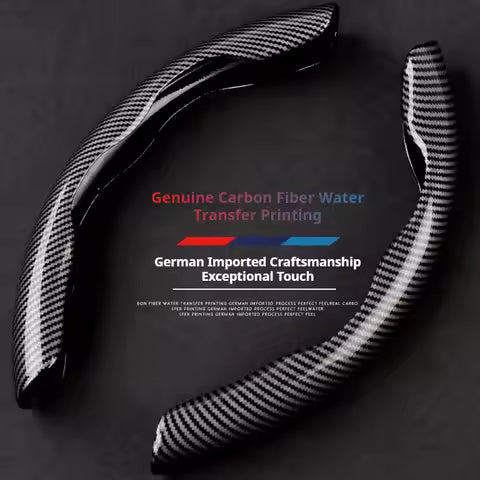 Funda para Volante de Coche, Cubierta Universal Antideslizante de Fibra de Carbono para Volante, Accesorios Antideslizantes para BMW, Benz, Audi