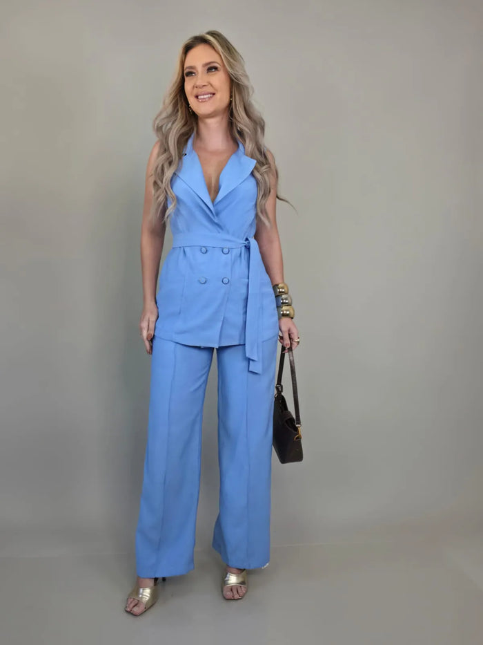 Conjunto colete e calça Beck